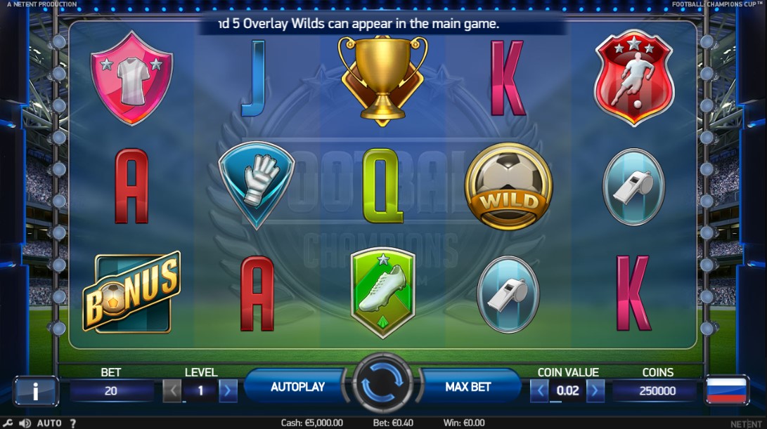 Football Champions Cup Pokie Review